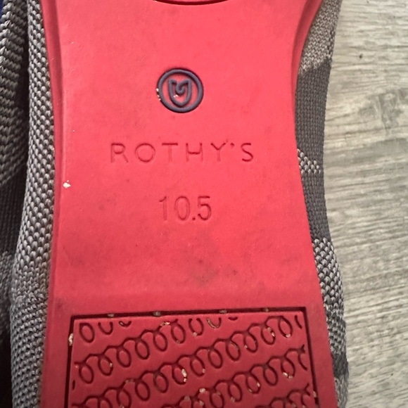 Rothy's Black and Gray Camouflage Flats Sz 10.5 - Picture 6 of 7